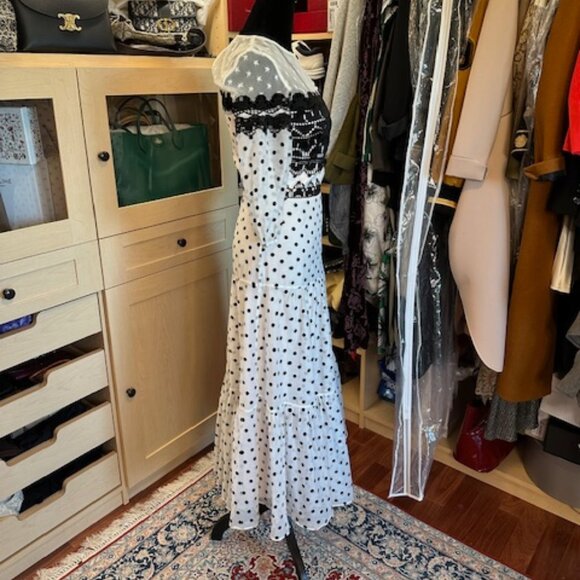Temperley London Polka Dot Print Size 4 Dress - Picture 4 of 8